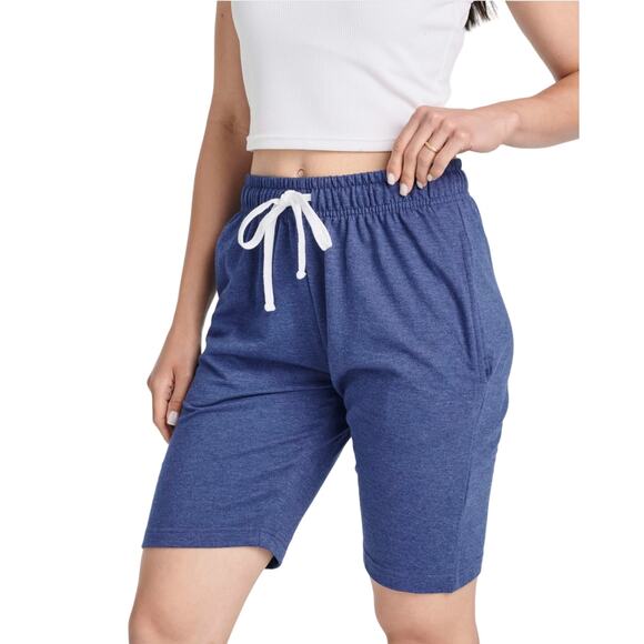 WOMEN'S PLUS 3XL BERMUDA SHORTS FRENCH TERRY 9" 1 PAIR - Picture 2 of 12